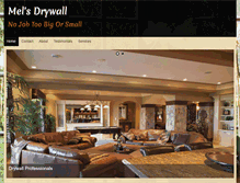 Tablet Screenshot of melsdrywall.com